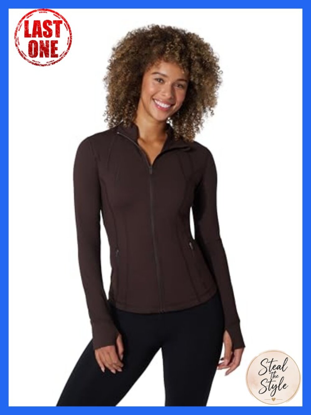 Womens Ultra Soft Lightweight Full Zip Yoga Jacket with Pockets